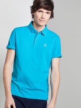 Schlichtes Poloshirt mit kleinem Print - Männer - teal bay green Schlichtes Poloshirt mit kleinem Print - Männer - teal bay green - 5 - TOM TAILOR