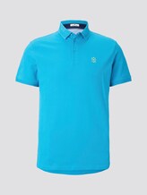 Schlichtes Poloshirt mit kleinem Print - Männer - teal bay green Schlichtes Poloshirt mit kleinem Print - Männer - teal bay green - 7 - TOM TAILOR