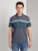Poloshirt mit Streifenmuster - Männer - blue mocktwist Poloshirt mit Streifenmuster - Männer - blue mocktwist - 1 - TOM TAILOR