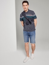 Poloshirt mit Streifenmuster - Männer - blue mocktwist Poloshirt mit Streifenmuster - Männer - blue mocktwist - 3 - TOM TAILOR