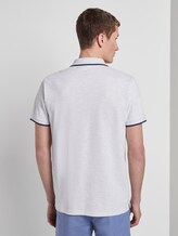 Meliertes Poloshirt - Männer - Blanc De Blanc White Melange Meliertes Poloshirt - Männer - Blanc De Blanc White Melange - 2 - TOM TAILOR