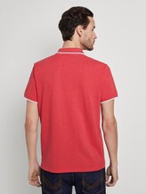 Meliertes Poloshirt - Männer - Brilliant Red Melange Meliertes Poloshirt - Männer - Brilliant Red Melange - 2 - TOM TAILOR