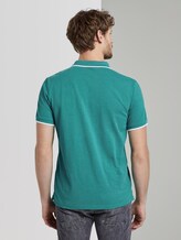Meliertes Poloshirt - Männer - ever green white melange Meliertes Poloshirt - Männer - ever green white melange - 2 - TOM TAILOR