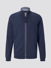 Sweatjack met opstaande kraag - Mannen - Black Iris Blue Sweatjack met opstaande kraag - Mannen - Black Iris Blue - 7 - TOM TAILOR