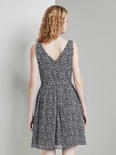 Kleid aus Chiffon - Frauen - navy small leo design Kleid aus Chiffon - Frauen - navy small leo design - 2 - TOM TAILOR