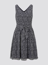 Kleid aus Chiffon - Frauen - navy small leo design Kleid aus Chiffon - Frauen - navy small leo design - 7 - TOM TAILOR