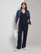Jumpsuit mit Bindegürtel - Frauen - Sky Captain Blue Jumpsuit mit Bindegürtel - Frauen - Sky Captain Blue - 3 - TOM TAILOR