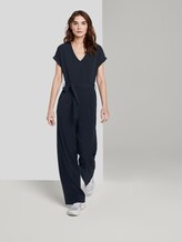 Jumpsuit mit Bindegürtel - Frauen - Sky Captain Blue Jumpsuit mit Bindegürtel - Frauen - Sky Captain Blue - 5 - TOM TAILOR