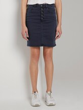 Denim rok met knoopsluiting - Vrouwen - Sky Captain Blue Denim rok met knoopsluiting - Vrouwen - Sky Captain Blue - 1 - Mine to five