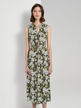 Sleeveless maxi dress with a pattern - Women - khaki floral design Sleeveless maxi dress with a pattern - Women - khaki floral design - 1 - TOM TAILOR