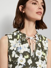 Sleeveless maxi dress with a pattern - Women - khaki floral design Sleeveless maxi dress with a pattern - Women - khaki floral design - 10 - TOM TAILOR