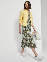 Sleeveless maxi dress with a pattern - Women - khaki floral design Sleeveless maxi dress with a pattern - Women - khaki floral design - 3 - TOM TAILOR