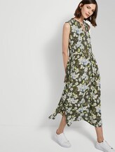 Sleeveless maxi dress with a pattern - Women - khaki floral design Sleeveless maxi dress with a pattern - Women - khaki floral design - 5 - TOM TAILOR