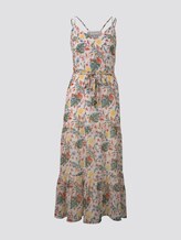 Maxi Trägerkleid mit tropischem Print - Frauen - white watercolor flower design Maxi Trägerkleid mit tropischem Print - Frauen - white watercolor flower design - 7 - TOM TAILOR