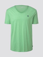T-shirt met V-hals - Mannen - soft neo green melange T-shirt met V-hals - Mannen - soft neo green melange - 7 - TOM TAILOR Denim