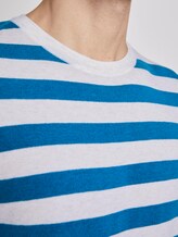 Gestreifter weicher Pullover - Männer - white blue horizontal stripe Gestreifter weicher Pullover - Männer - white blue horizontal stripe - 9 - TOM TAILOR