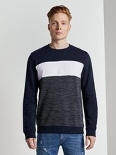 Sweatshirt mit Colorblocking - Männer - Sky Captain Blue Sweatshirt mit Colorblocking - Männer - Sky Captain Blue - 1 - TOM TAILOR Denim