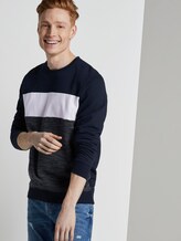 Sweatshirt mit Colorblocking - Männer - Sky Captain Blue Sweatshirt mit Colorblocking - Männer - Sky Captain Blue - 5 - TOM TAILOR Denim