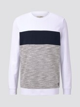 Sweatshirt mit Colorblocking - Männer - White Sweatshirt mit Colorblocking - Männer - White - 7 - TOM TAILOR Denim