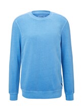 TOM TAILOR DENIM Herren Sweatshirt mit Logo-Print, blau, Gr.M