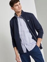 Sweatjacke mit Stehkragen - Männer - Sky Captain Blue Sweatjacke mit Stehkragen - Männer - Sky Captain Blue - 5 - TOM TAILOR Denim