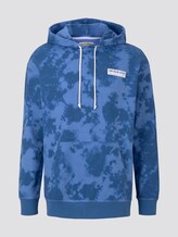 Hoodie in batik look - Mannen - blue big batik print Hoodie in batik look - Mannen - blue big batik print - 7 - TOM TAILOR Denim