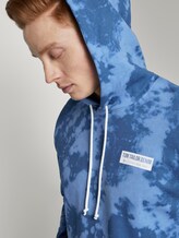 Hoodie in batik look - Mannen - blue big batik print Hoodie in batik look - Mannen - blue big batik print - 9 - TOM TAILOR Denim