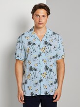 Gemustertes Kurzarm-Hawaiihemd - Männer - blue hawaiian print Gemustertes Kurzarm-Hawaiihemd - Männer - blue hawaiian print - 1 - TOM TAILOR Denim