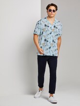 Gemustertes Kurzarm-Hawaiihemd - Männer - blue hawaiian print Gemustertes Kurzarm-Hawaiihemd - Männer - blue hawaiian print - 3 - TOM TAILOR Denim