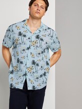 Gemustertes Kurzarm-Hawaiihemd - Männer - blue hawaiian print Gemustertes Kurzarm-Hawaiihemd - Männer - blue hawaiian print - 5 - TOM TAILOR Denim