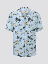 Gemustertes Kurzarm-Hawaiihemd - Männer - blue hawaiian print Gemustertes Kurzarm-Hawaiihemd - Männer - blue hawaiian print - 7 - TOM TAILOR Denim