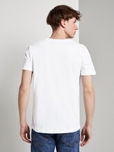 T-shirt with a palm tree print - Men - White T-shirt with a palm tree print - Men - White - 2 - TOM TAILOR Denim