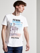 T-shirt with a palm tree print - Men - White T-shirt with a palm tree print - Men - White - 5 - TOM TAILOR Denim