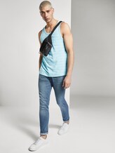 Tank-Top mit Streifenstruktur - Männer - soft sky blue mixed structure Tank-Top mit Streifenstruktur - Männer - soft sky blue mixed structure - 3 - TOM TAILOR Denim