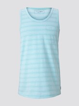 Tank-Top mit Streifenstruktur - Männer - soft sky blue mixed structure Tank-Top mit Streifenstruktur - Männer - soft sky blue mixed structure - 7 - TOM TAILOR Denim