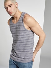 Tank-Top mit Streifenstruktur - Männer - navy mixed structure Tank-Top mit Streifenstruktur - Männer - navy mixed structure - 5 - TOM TAILOR Denim