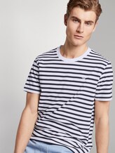Gestreiftes T-Shirt mit Bio-Baumwolle - Männer - navy stripe bold Gestreiftes T-Shirt mit Bio-Baumwolle - Männer - navy stripe bold - 5 - TOM TAILOR Denim