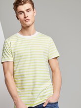 Gestreiftes T-Shirt mit Bio-Baumwolle - Männer - canary light yarn dye stripe Gestreiftes T-Shirt mit Bio-Baumwolle - Männer - canary light yarn dye stripe - 5 - TOM TAILOR Denim