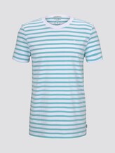 Gestreiftes T-Shirt mit Bio-Baumwolle - Männer - soft sky blue yarn dye stripe Gestreiftes T-Shirt mit Bio-Baumwolle - Männer - soft sky blue yarn dye stripe - 7 - TOM TAILOR Denim