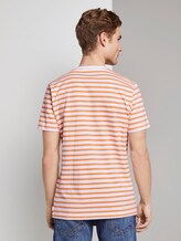 Gestreiftes T-Shirt mit Bio-Baumwolle - Männer - summer peach yarn dye stripe Gestreiftes T-Shirt mit Bio-Baumwolle - Männer - summer peach yarn dye stripe - 2 - TOM TAILOR Denim