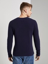 Strukturierter Pullover - Männer - Atlantic Ocean Blue Strukturierter Pullover - Männer - Atlantic Ocean Blue - 2 - TOM TAILOR Denim