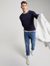 Strukturierter Pullover - Männer - Atlantic Ocean Blue Strukturierter Pullover - Männer - Atlantic Ocean Blue - 3 - TOM TAILOR Denim