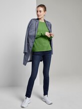 Weicher Pullover mit Streifenstruktur - Frauen - sundried turf green Weicher Pullover mit Streifenstruktur - Frauen - sundried turf green - 3 - TOM TAILOR