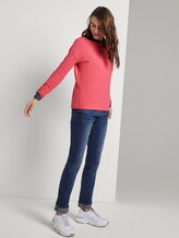 Weicher Pullover mit Streifenstruktur - Frauen - charming pink Weicher Pullover mit Streifenstruktur - Frauen - charming pink - 3 - TOM TAILOR