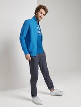 Strickjacke mit Stehkragen im Struktur-Mix - Männer - brilliant middle blue Strickjacke mit Stehkragen im Struktur-Mix - Männer - brilliant middle blue - 3 - TOM TAILOR