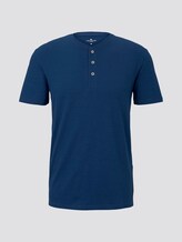 Basic Henley-T-Shirt in Melange-Optik - Männer - after dark blue Basic Henley-T-Shirt in Melange-Optik - Männer - after dark blue - 7 - TOM TAILOR