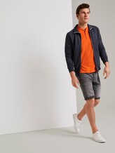 Basic Henley-T-Shirt in Melange-Optik - Männer - true orange Basic Henley-T-Shirt in Melange-Optik - Männer - true orange - 3 - TOM TAILOR