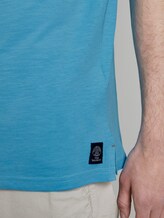 Basic Henley-T-Shirt in Melange-Optik - Männer - crystal sea blue Basic Henley-T-Shirt in Melange-Optik - Männer - crystal sea blue - 10 - TOM TAILOR