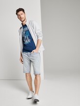 Meliertes T-Shirt mit Print - Männer - after dark blue Meliertes T-Shirt mit Print - Männer - after dark blue - 3 - TOM TAILOR