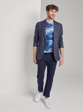T-Shirt mit tropischem Allover-Print - Männer - blue leaf design T-Shirt mit tropischem Allover-Print - Männer - blue leaf design - 3 - TOM TAILOR